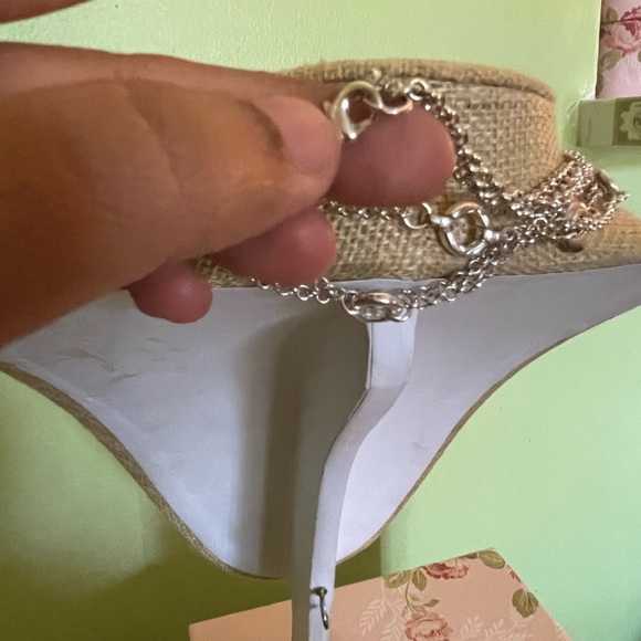 Elegant Silver Layered Necklace with Circular Accents - Picture 7 of 7